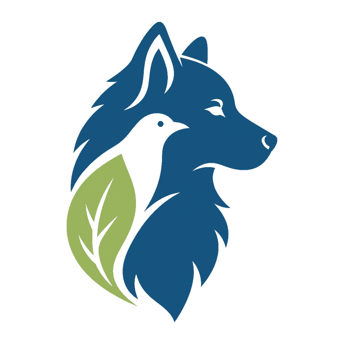 Vereinszeichen mit Hund, Vogel und Blatt